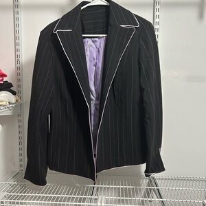 Blazer purple piping